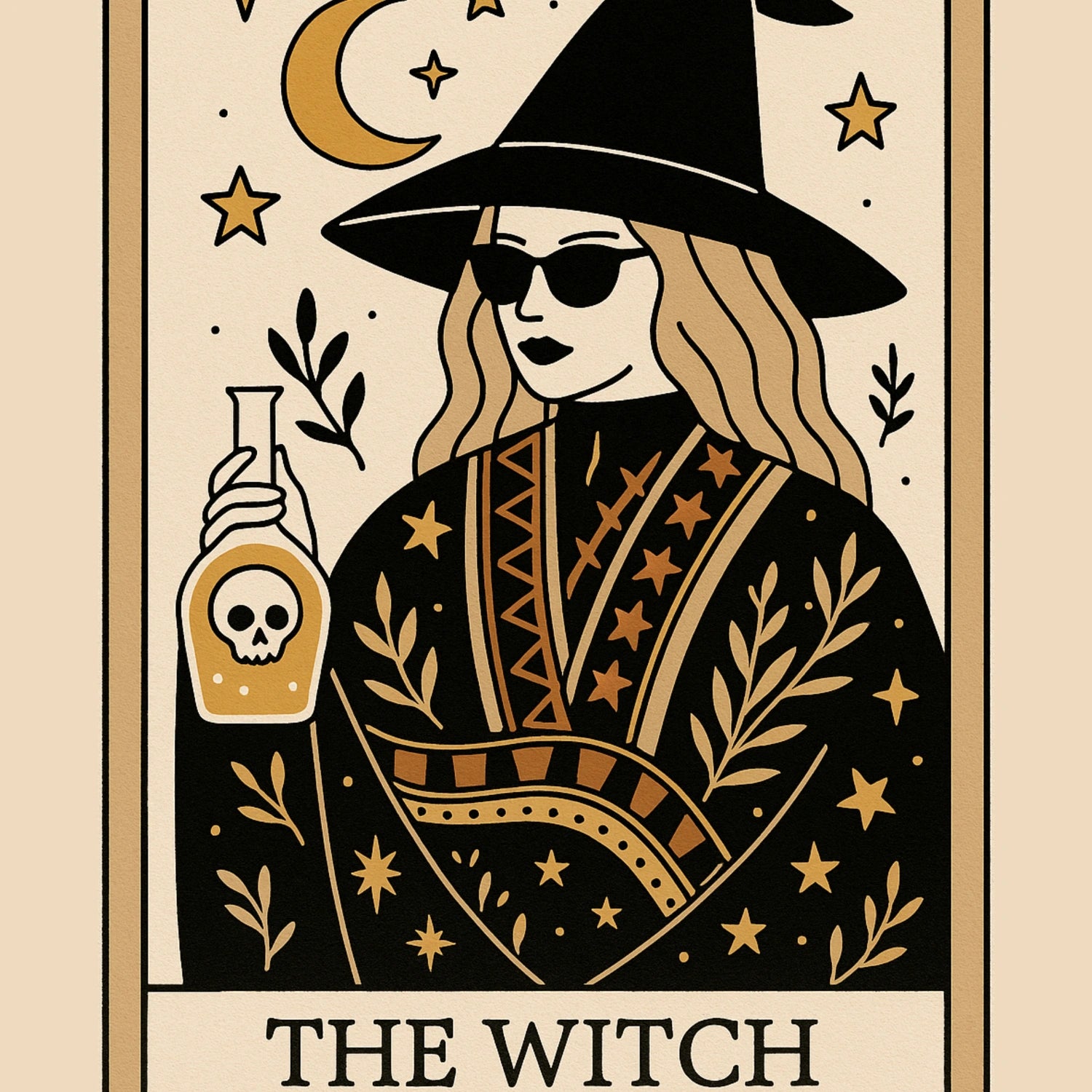 The Witch Tarot Print – Cool Halloween
