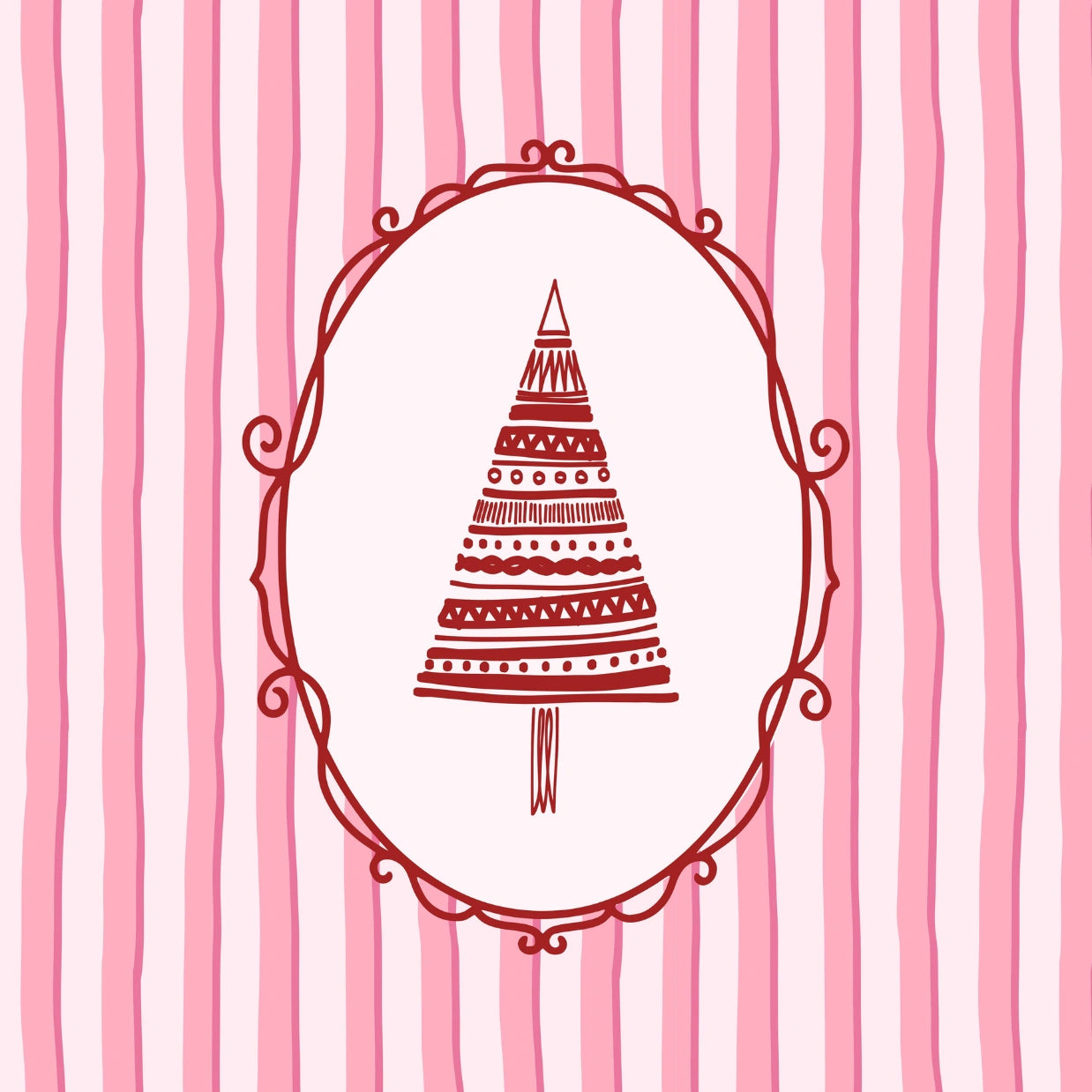 Stampe di alberi disegnati a mano