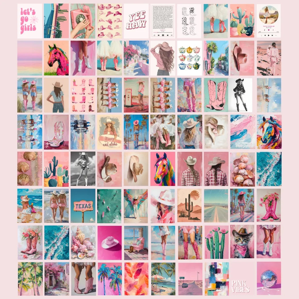 Maximalist Cowgirl, over 220 prints