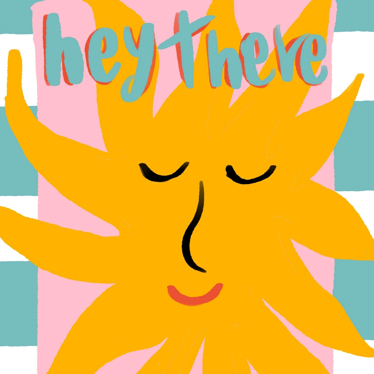 Hey There Sunshine Wandbild – Sommerlicher Küstendruck