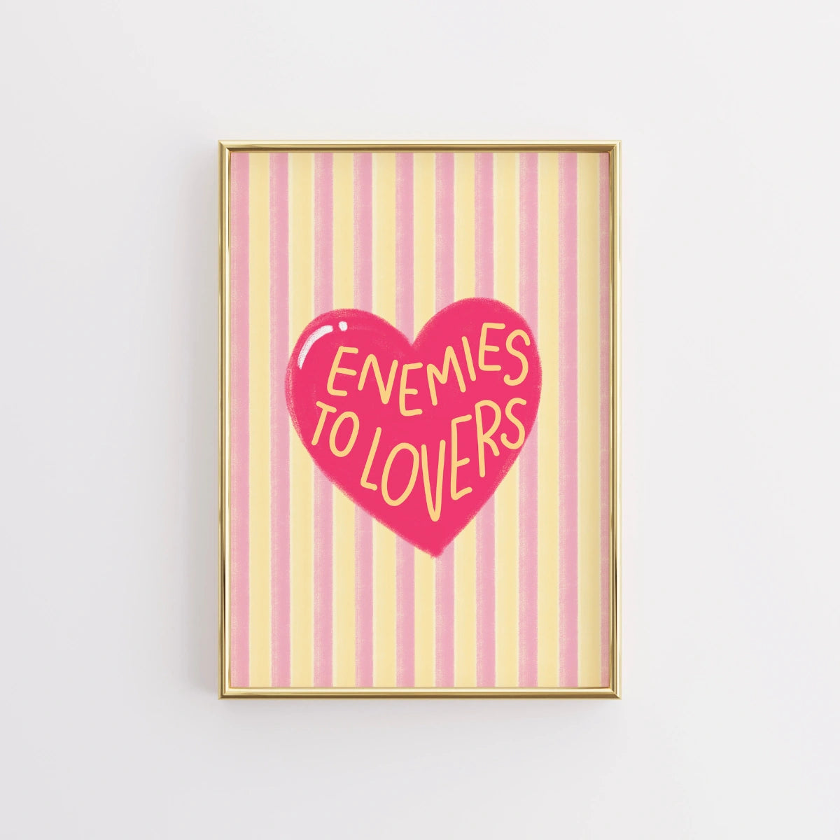 Enemies to Lovers Print – Book Trope Wall Art
