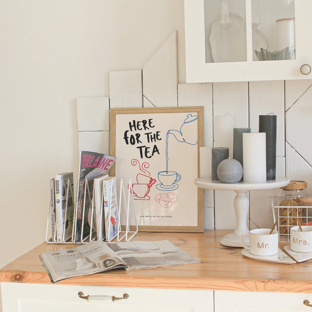 Tea Time Wall Art – Funny Kitchen Printable