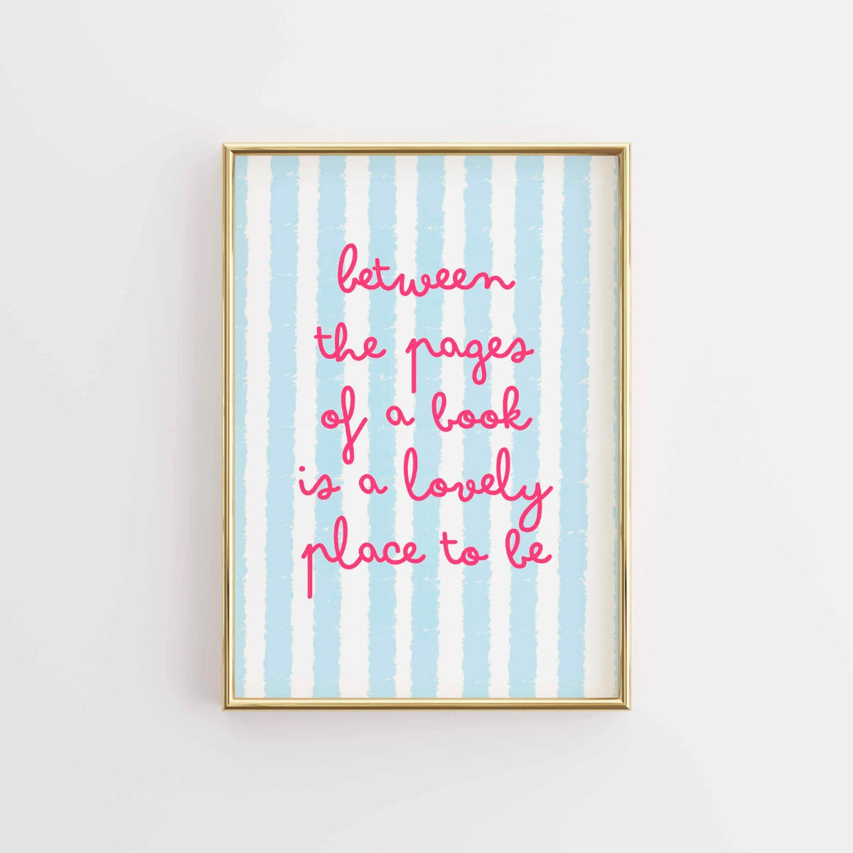 Lovely Book Quote Print – Pastel Reading Wall Art