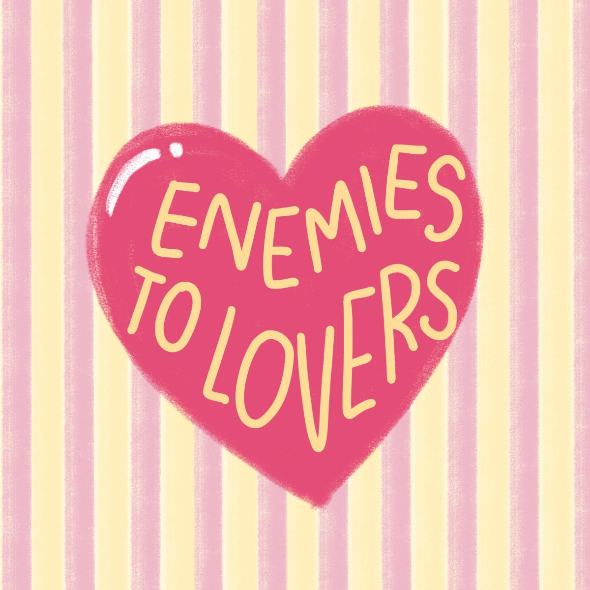 Enemies to Lovers Print – Book Trope Wall Art
