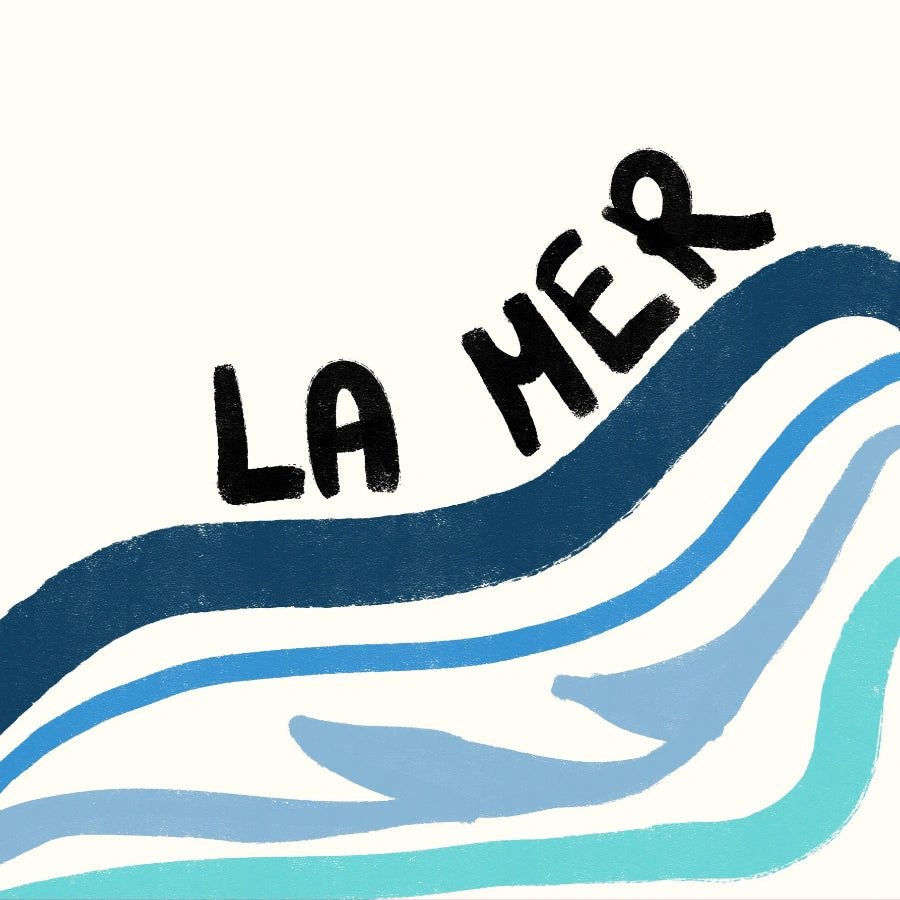 La Mer Wall Art - Minimal Ocean Poster