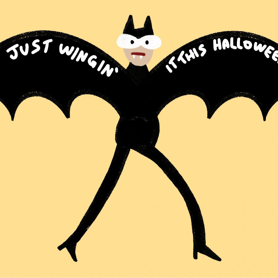 Funny Bat Halloween Printable – Just Winging It Wall Art
