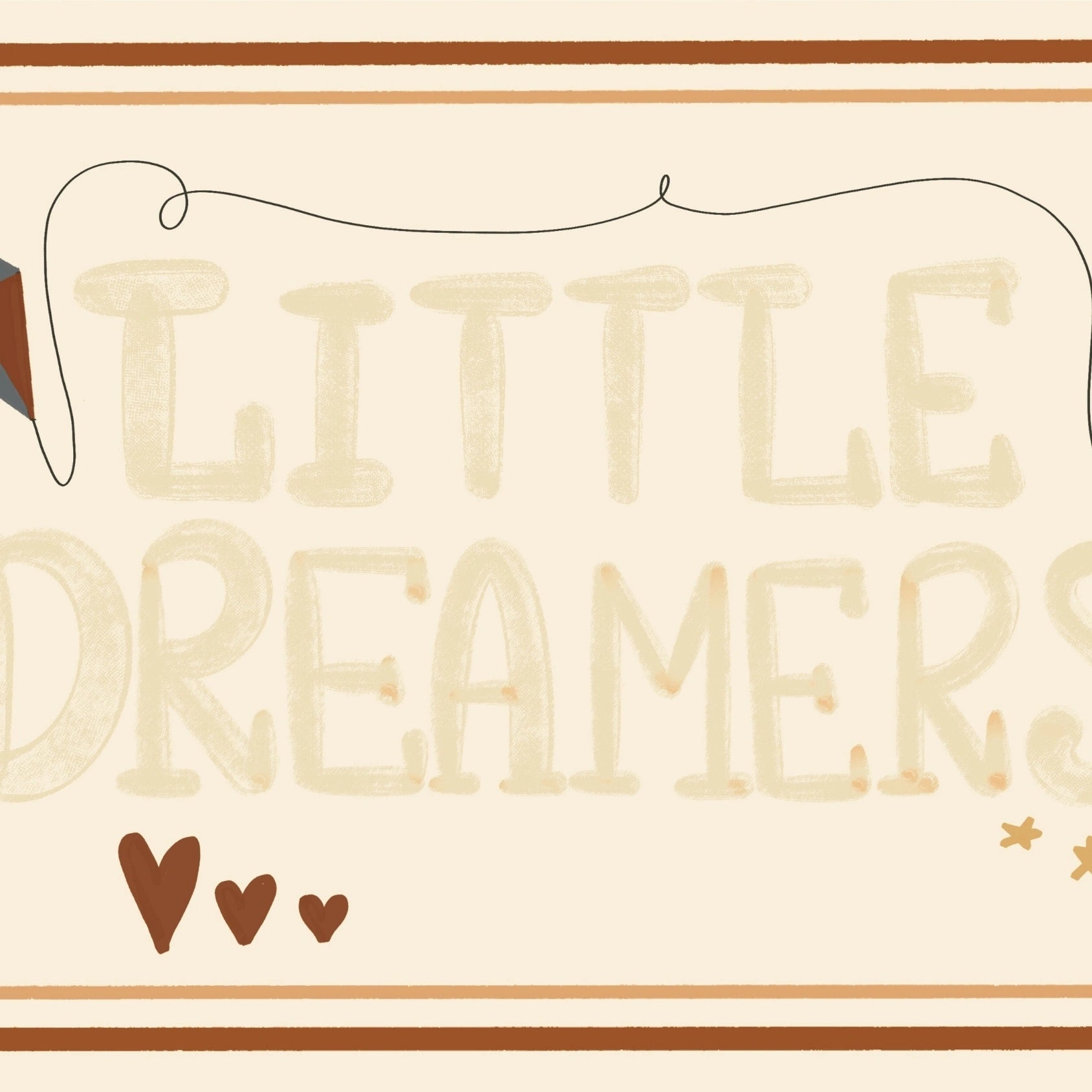 Little Dreamers Nursery Print