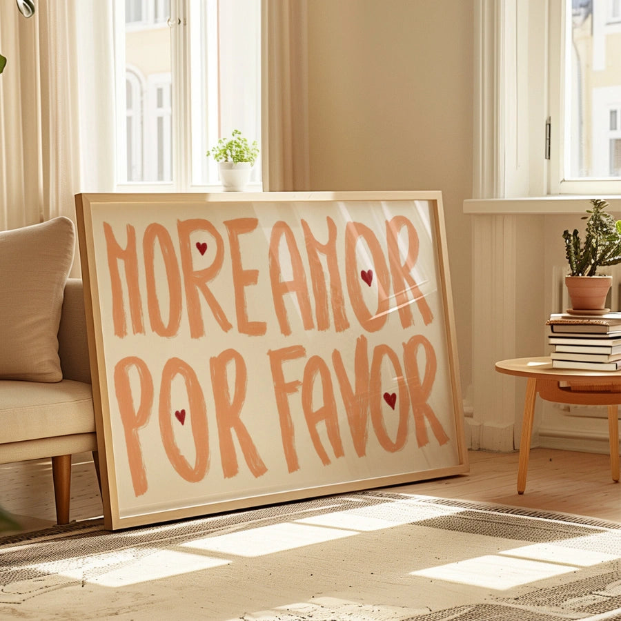 More Amor Por Favor Print – Spanish Love Wall Art