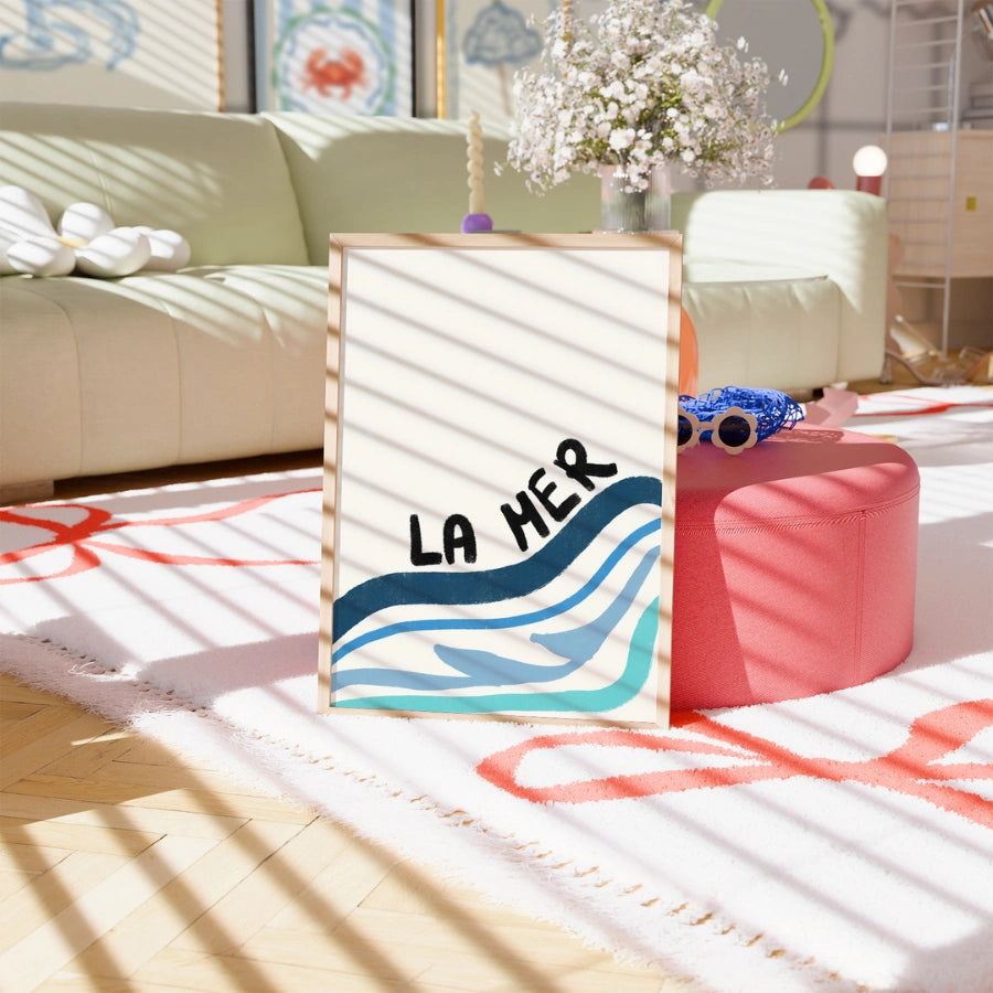 La Mer Wall Art - Minimal Ocean Poster