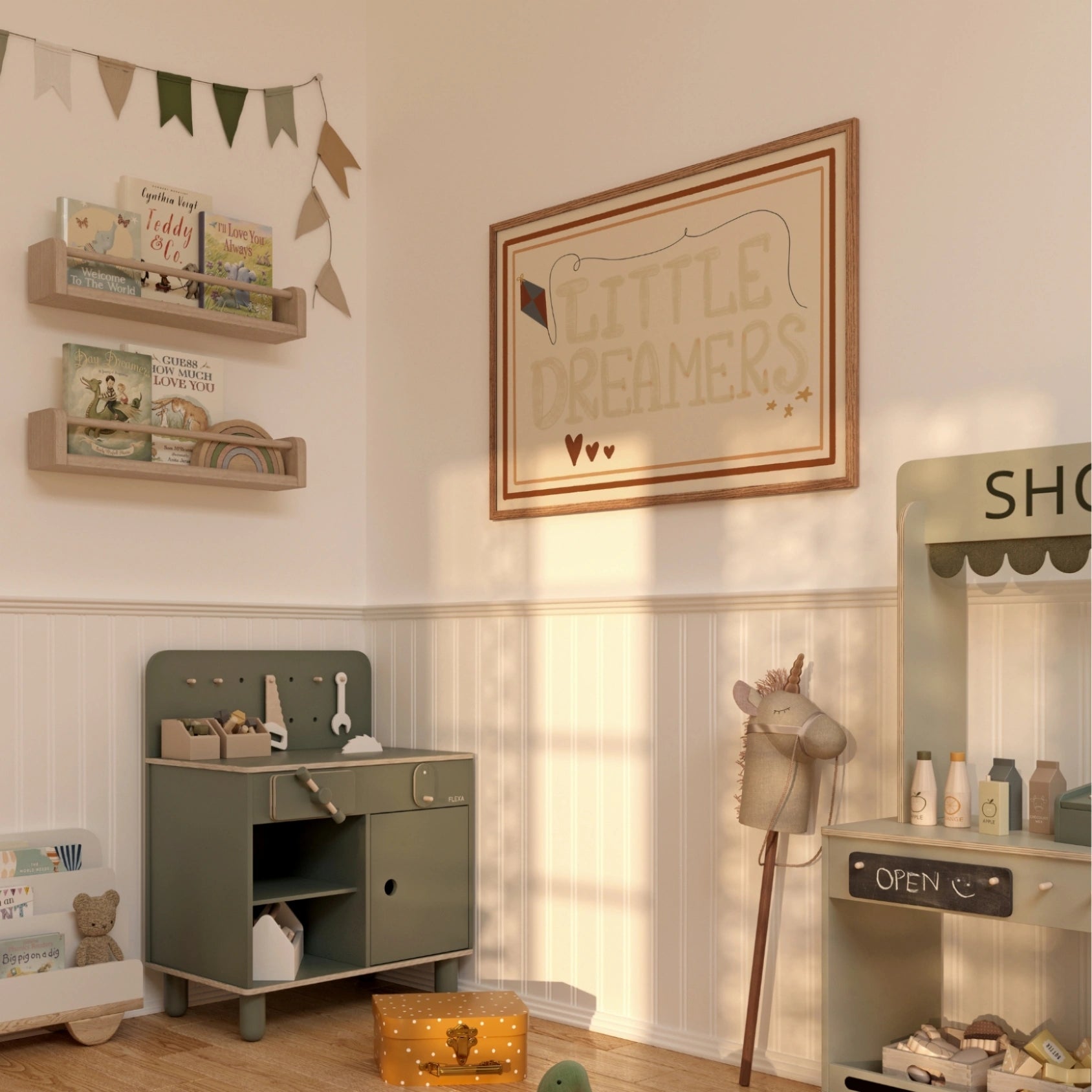 Little Dreamers Nursery Print