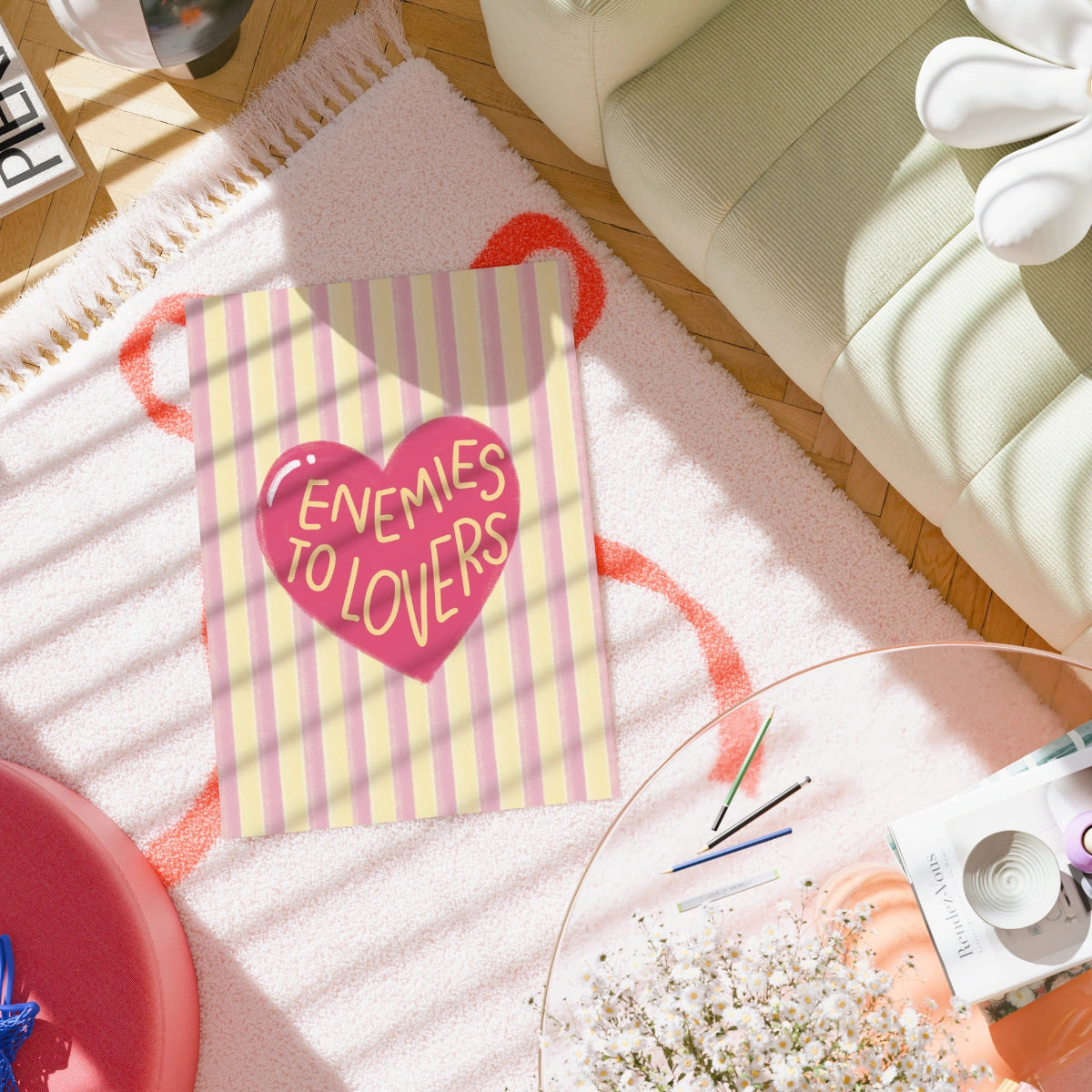 Enemies to Lovers Print – Book Trope Wall Art