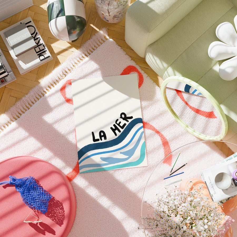 La Mer Wall Art - Minimal Ocean Poster