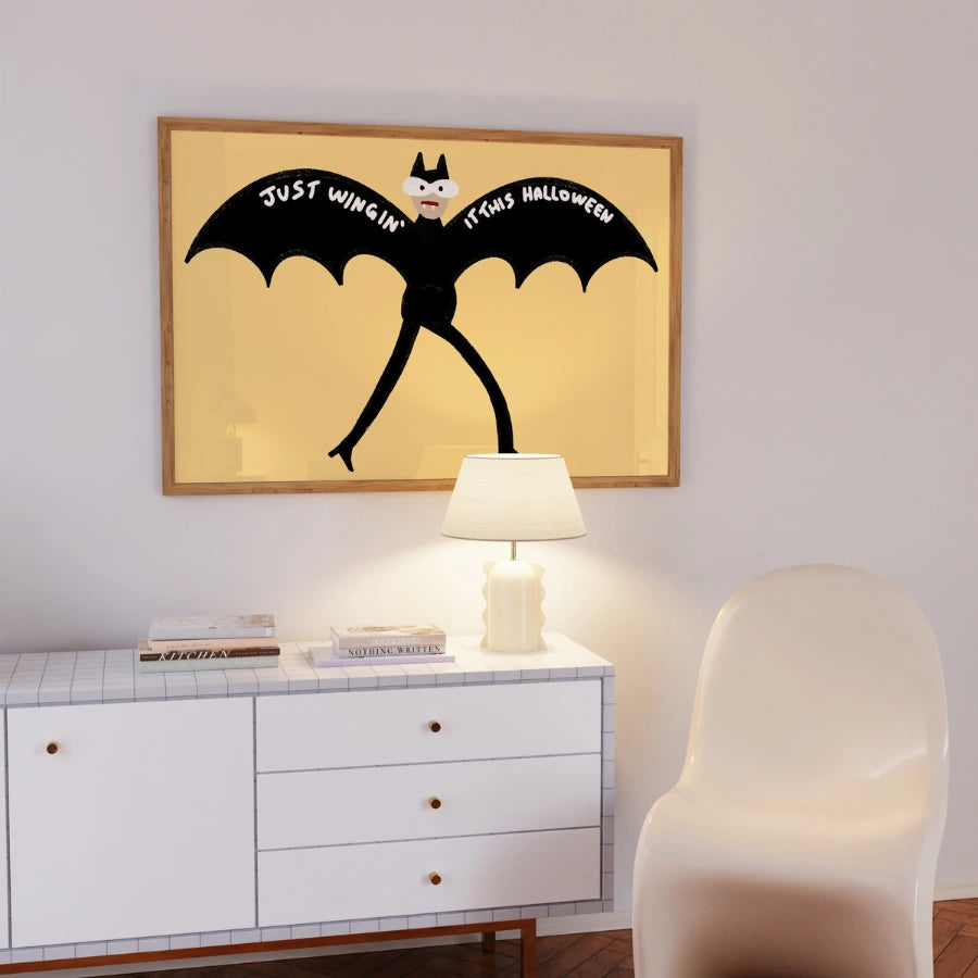 Funny Bat Halloween Printable – Just Winging It Wall Art