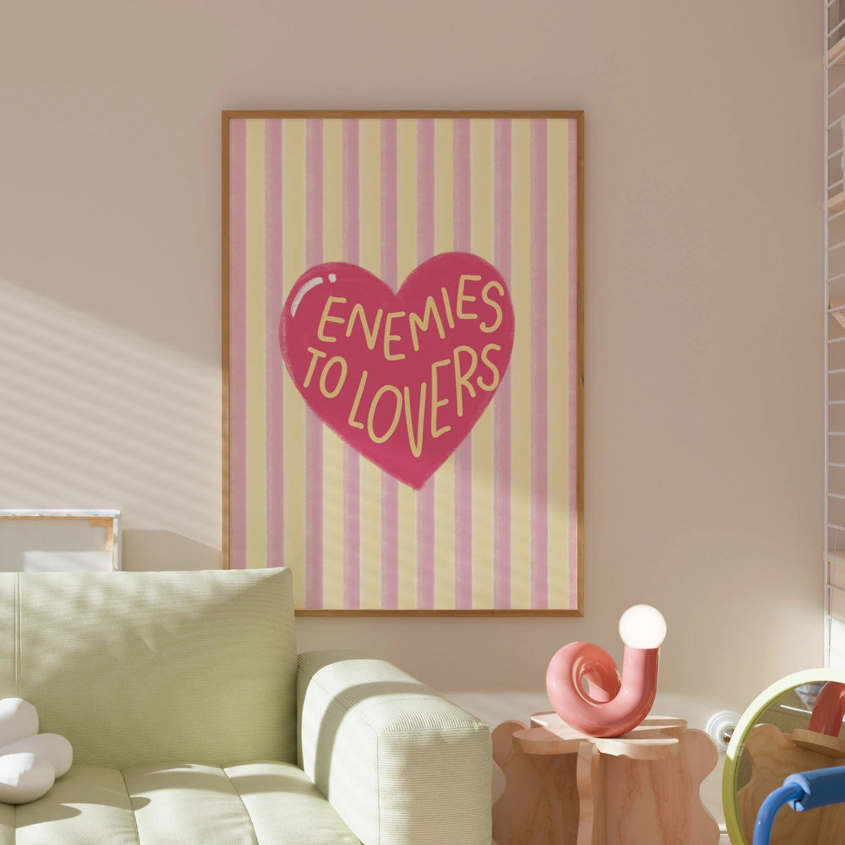 Enemies to Lovers Print – Book Trope Wall Art