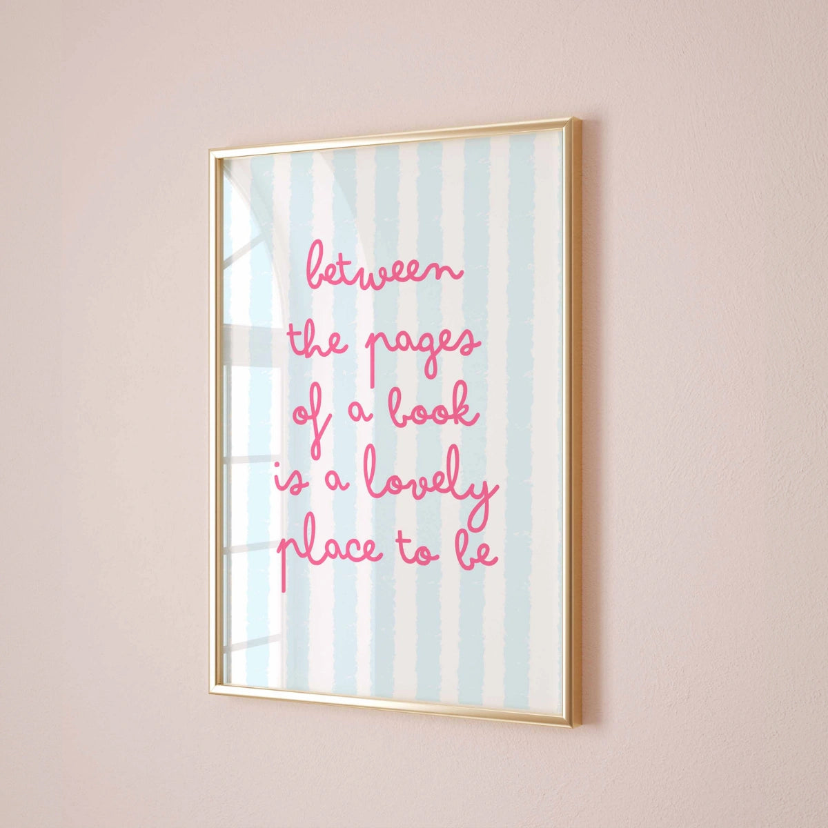 Lovely Book Quote Print – Pastel Reading Wall Art