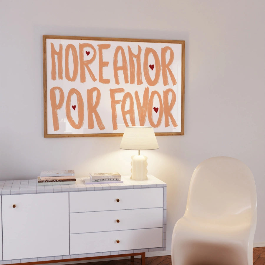 More Amor Por Favor Print – Spanish Love Wall Art