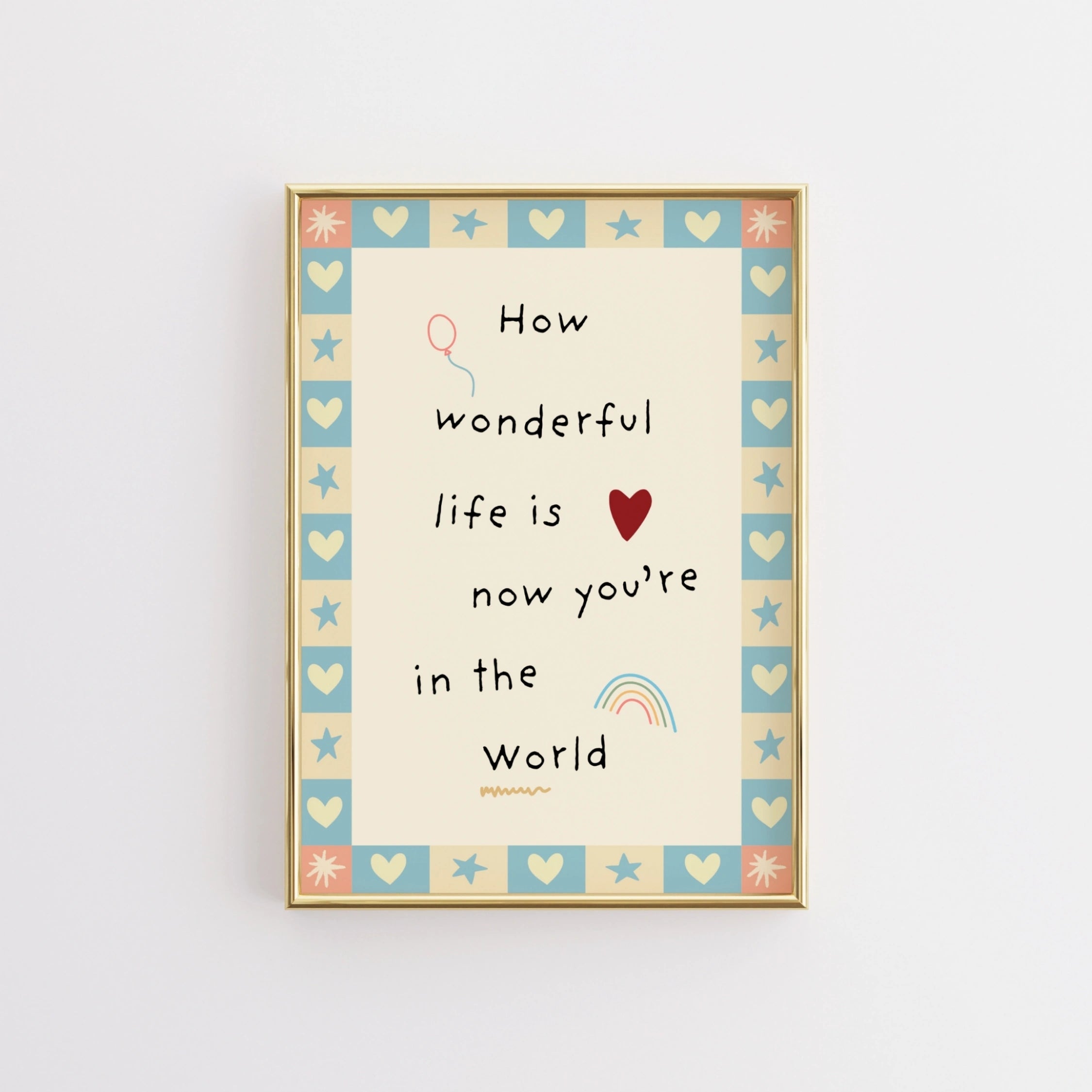 Sweet Folk Nursery Print