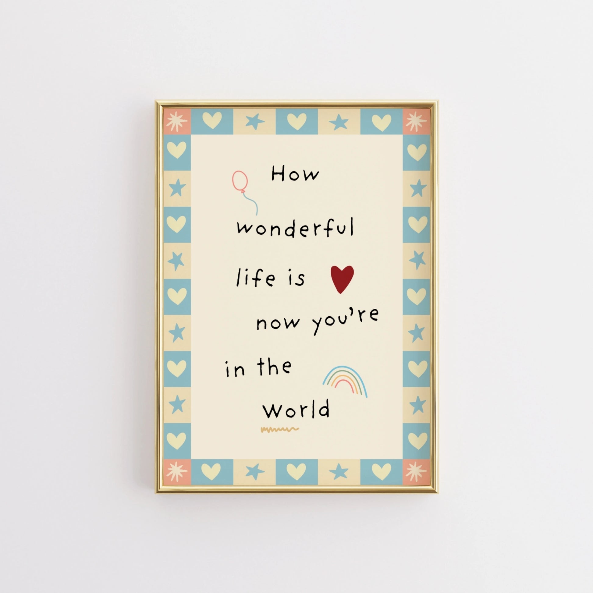 Sweet Folk Nursery Print