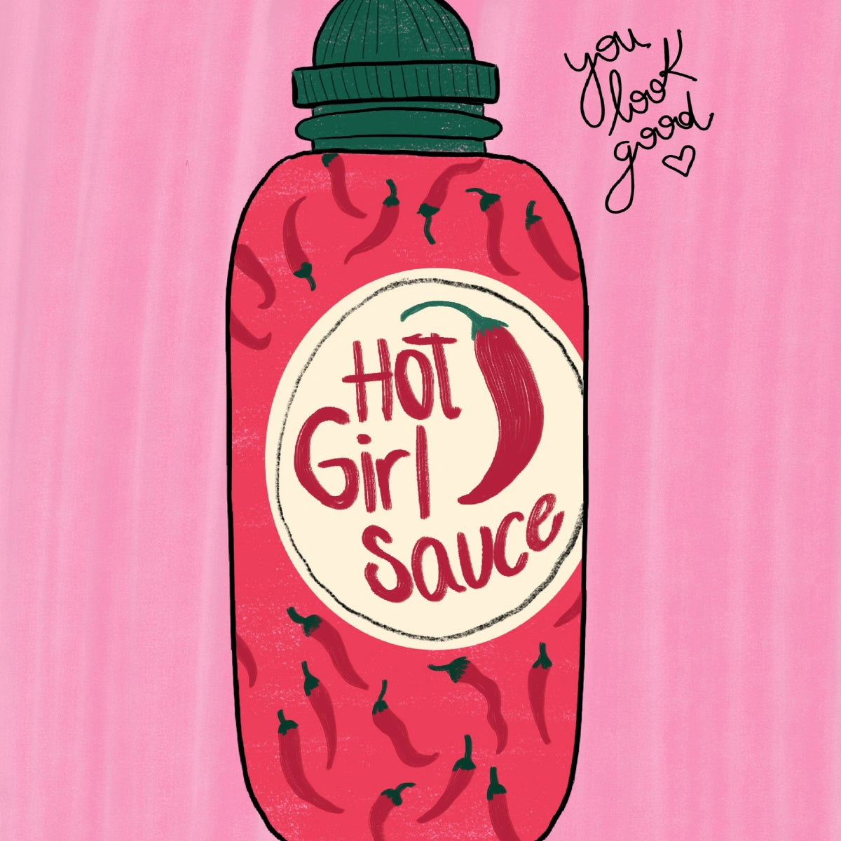 Wandbild „Hot Girl Sauce“ – Küchenposter