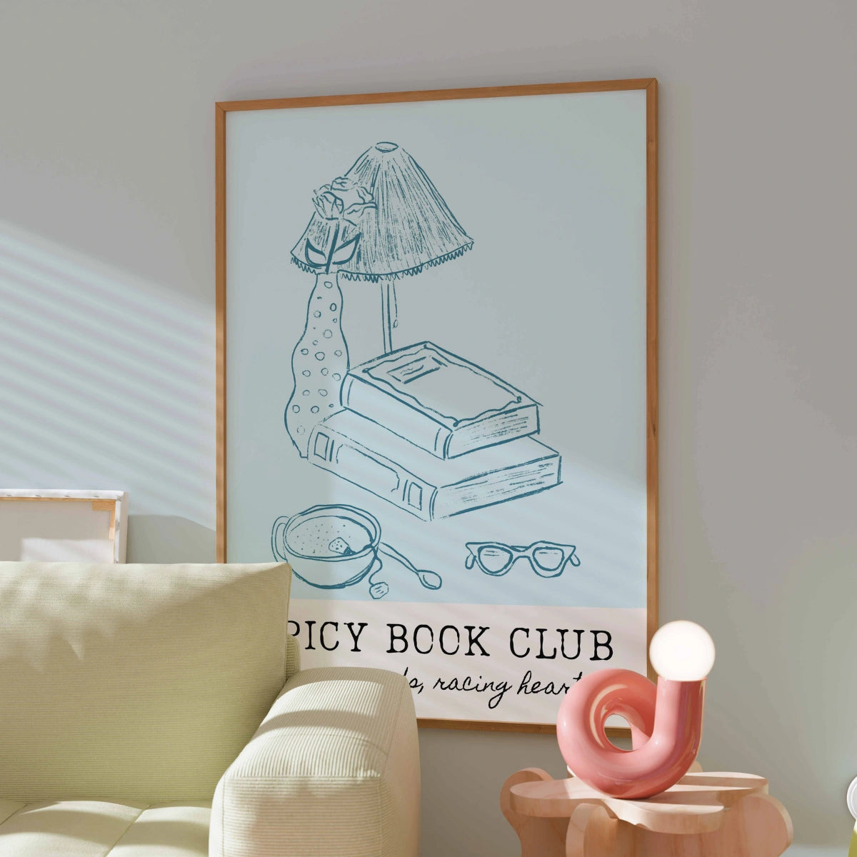 Spicy Book Club Wall Art – Steamy Romance Print