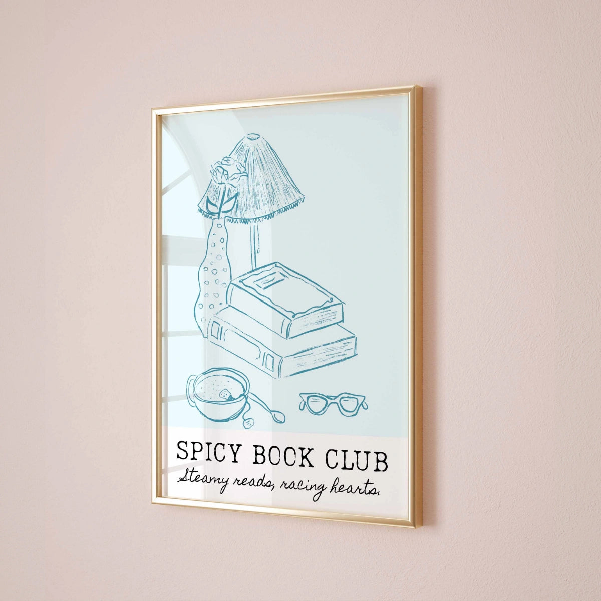 Spicy Book Club Wall Art – Steamy Romance Print