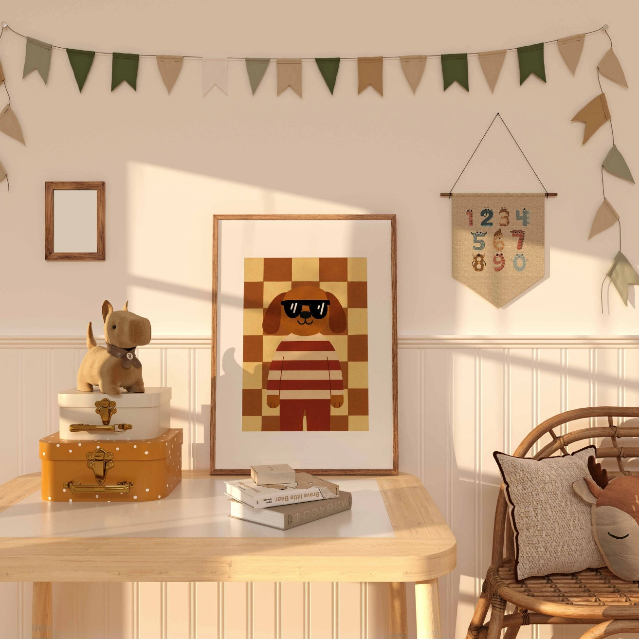 Coole Wanddeko fürs Kinderzimmer mit Hundemotiv