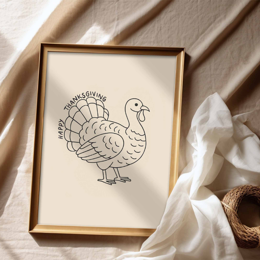 Thanksgiving Turkey Wall Art – Fall Harvest Decor