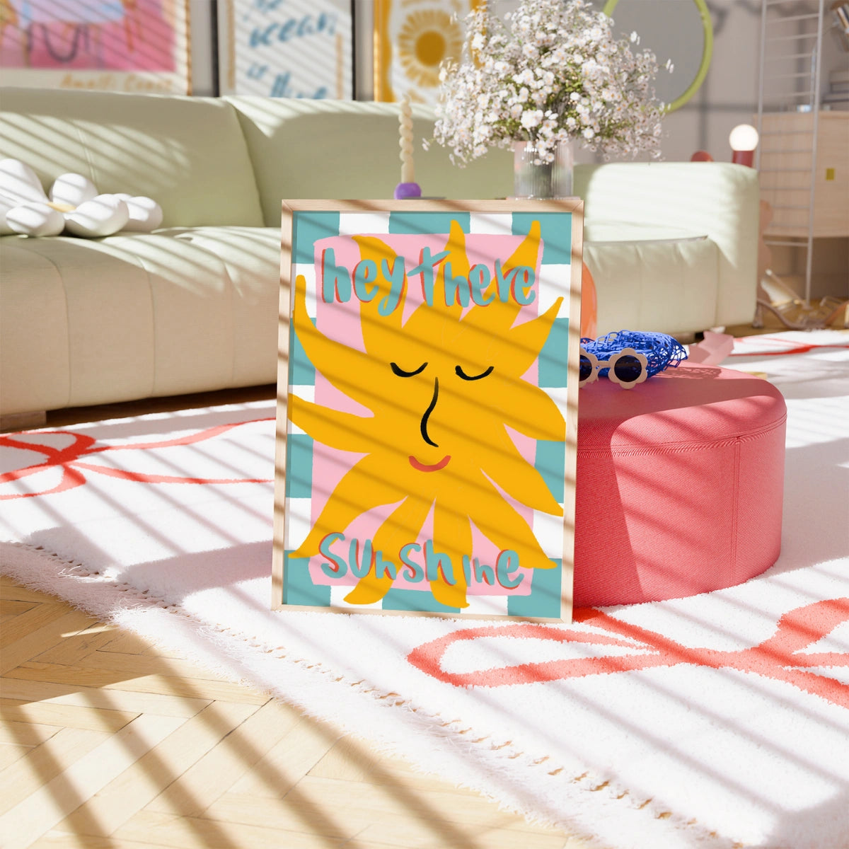 Hey There Sunshine Wandbild – Sommerlicher Küstendruck