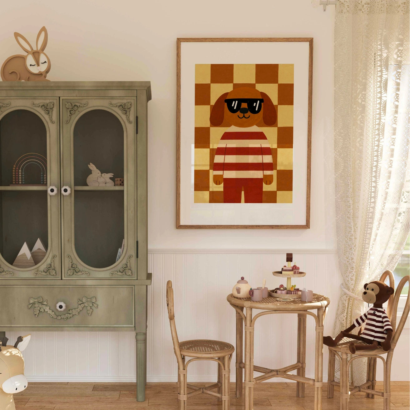 Coole Wanddeko fürs Kinderzimmer mit Hundemotiv