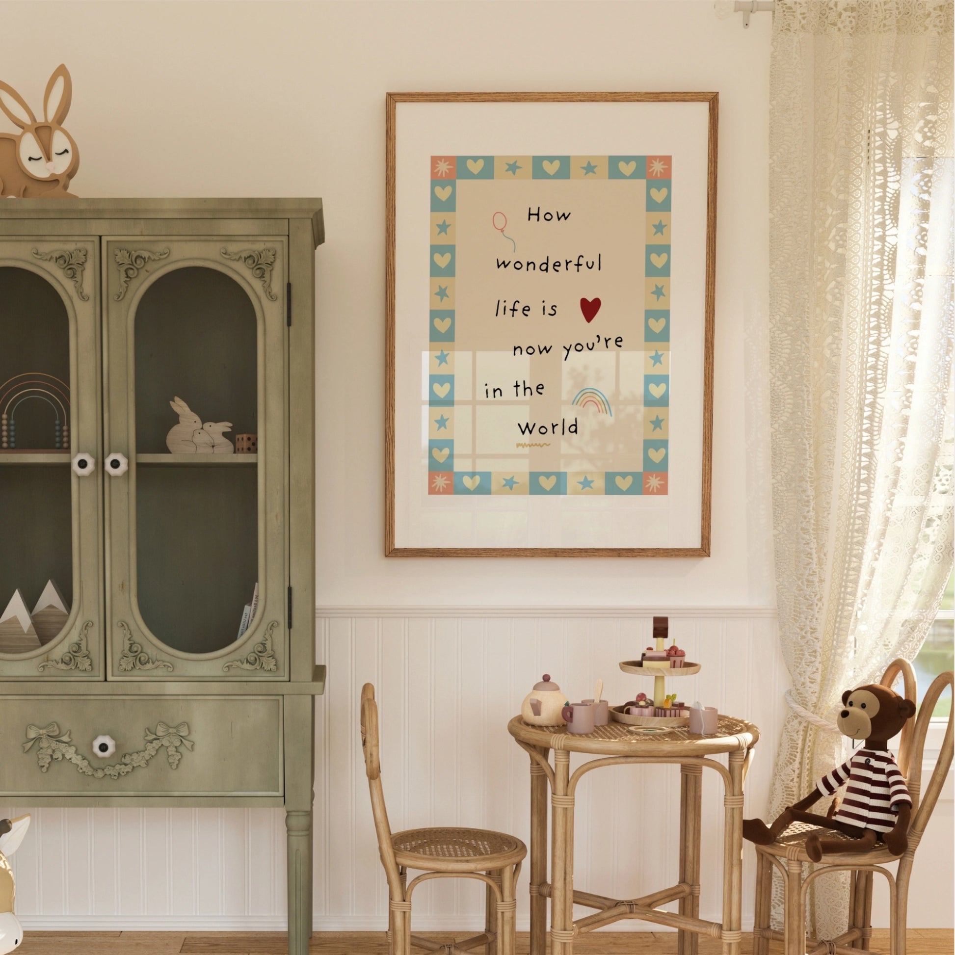 Sweet Folk Nursery Print