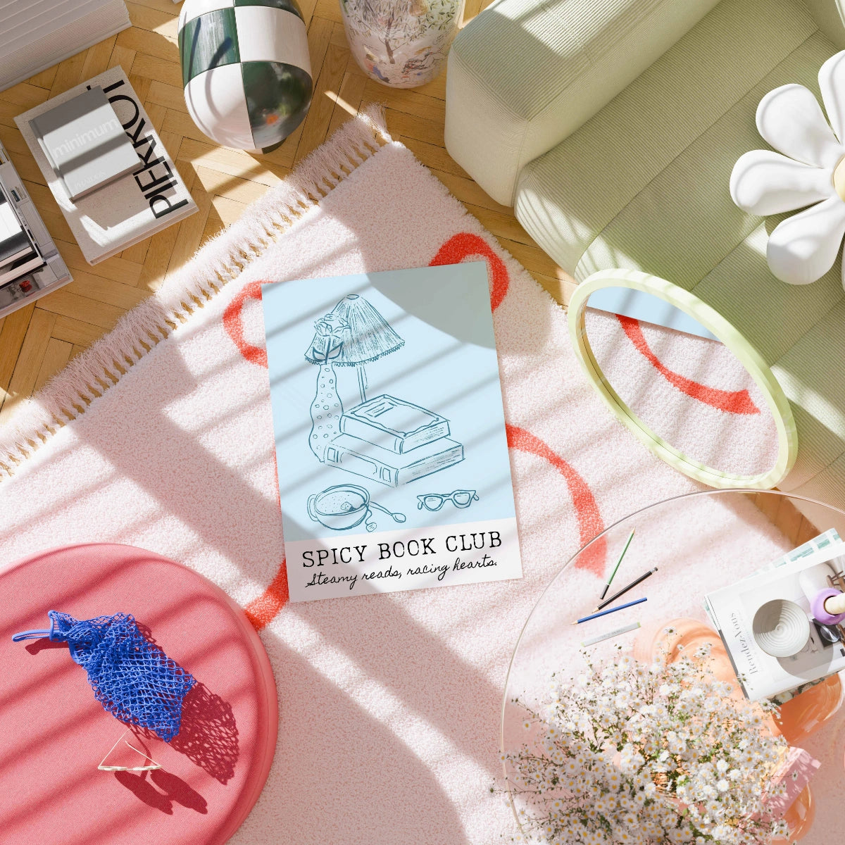 Spicy Book Club Wall Art – Steamy Romance Print