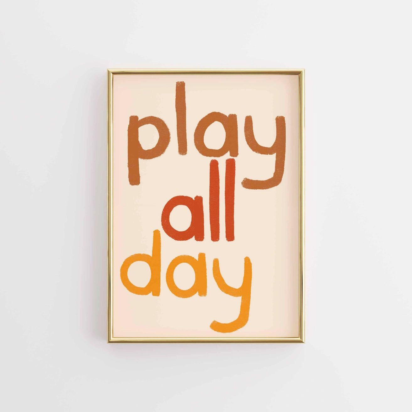 Play All Day Wall Art