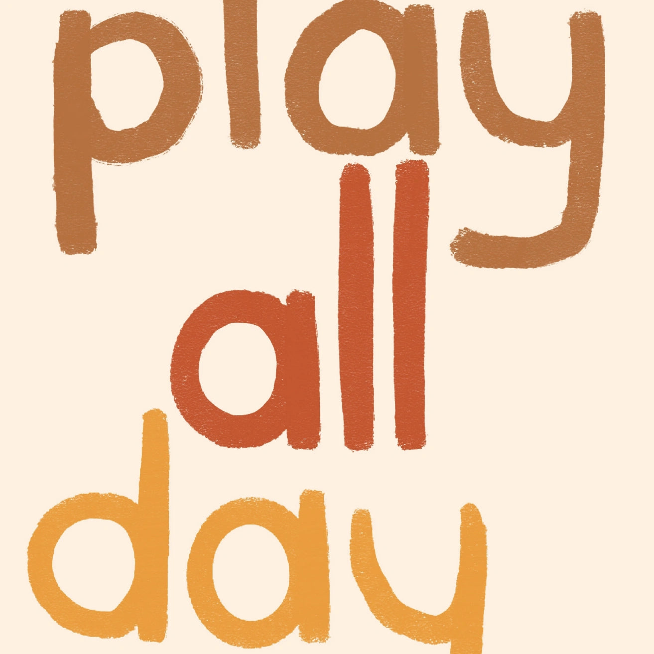 Play All Day Wall Art