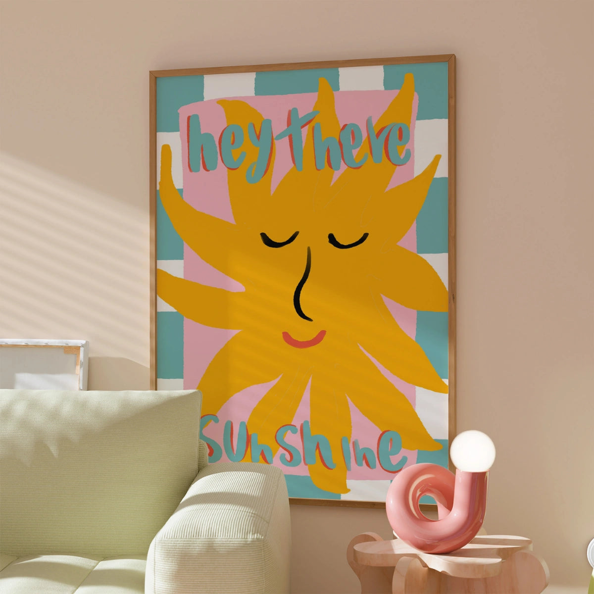 Hey There Sunshine Wandbild – Sommerlicher Küstendruck