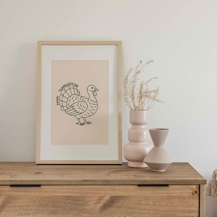 Thanksgiving Turkey Wall Art – Fall Harvest Decor