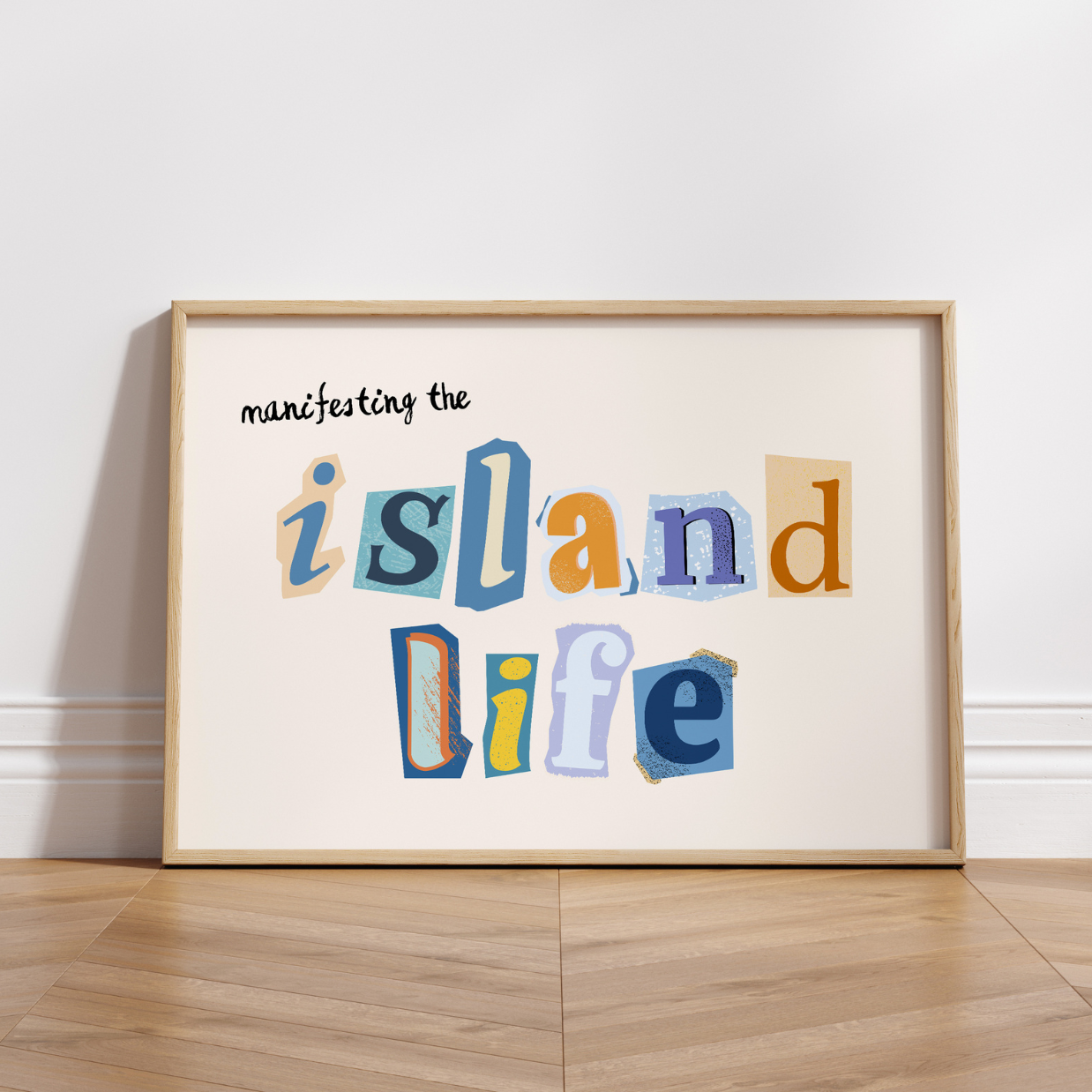 Island Life Wall Art – Manifesting Tropical Summer Print