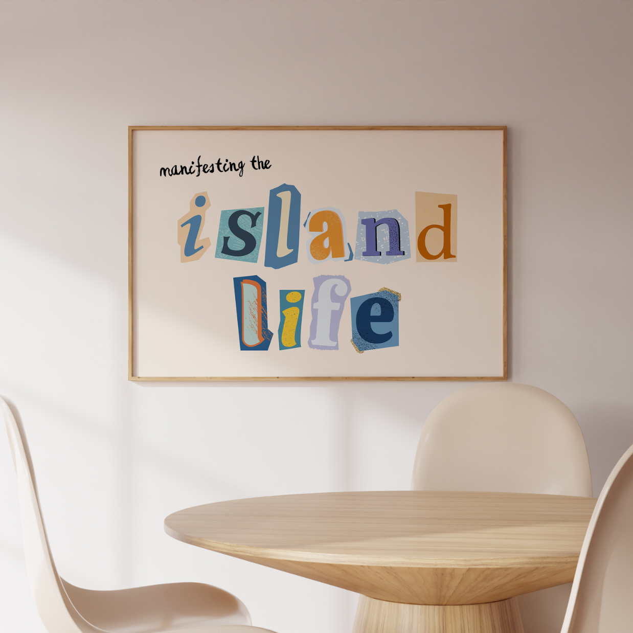 Island Life Wall Art – Manifesting Tropical Summer Print
