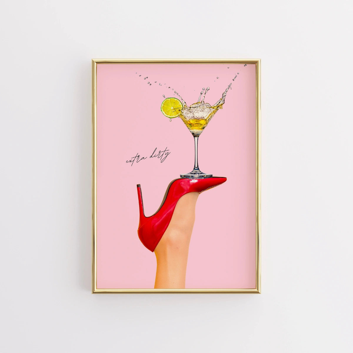 Extra Dirty Martini Print – Glam Cocktail Wall Art