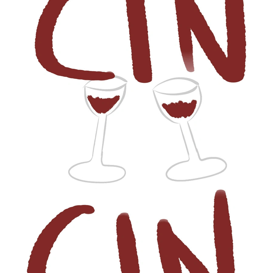 Cin Cin Kitchen Print – Italian Wine Wall Art
