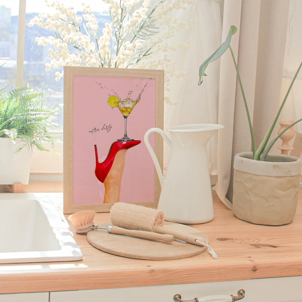 Extra Dirty Martini Print – Glam Cocktail Wall Art
