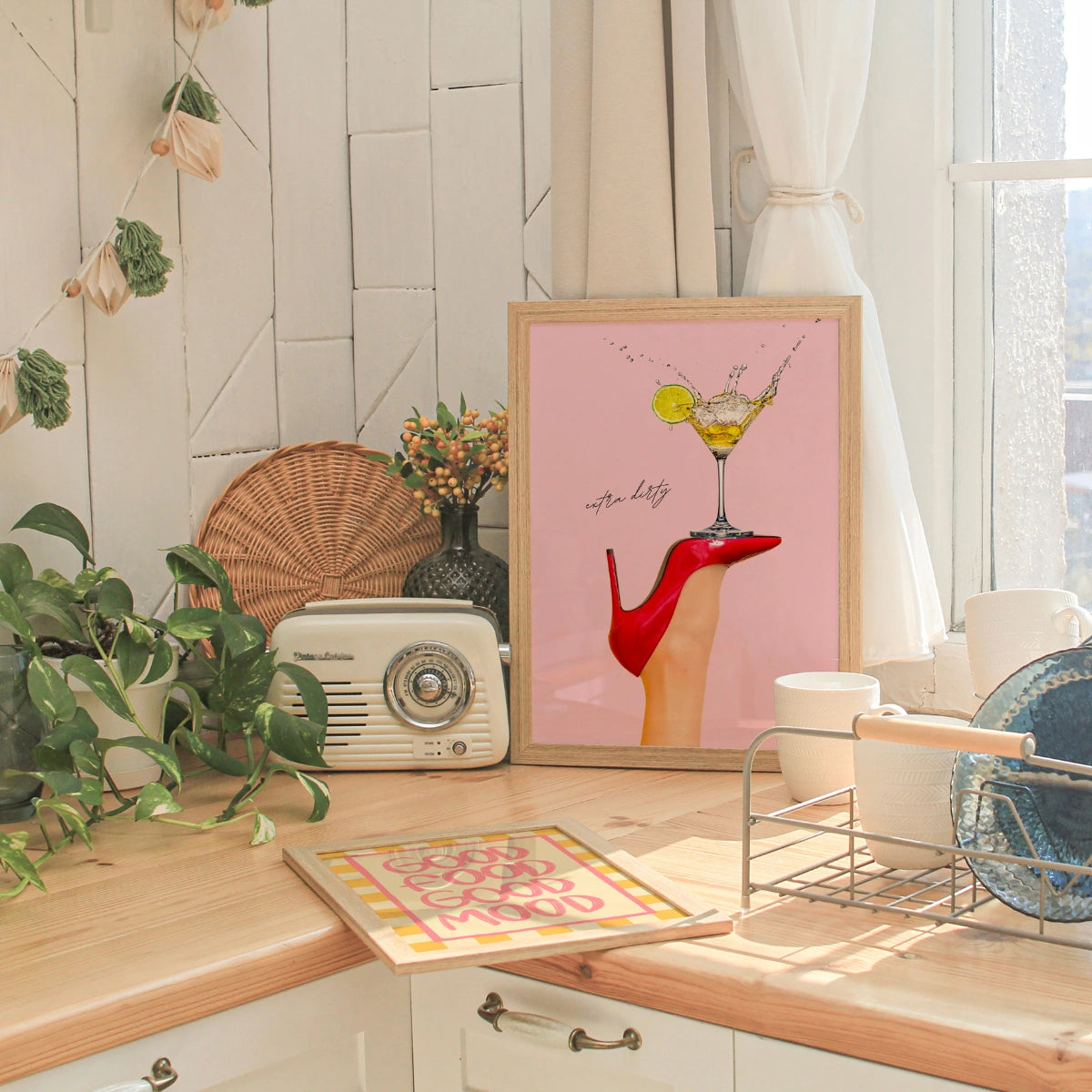 Extra Dirty Martini Print – Glam Cocktail Wall Art