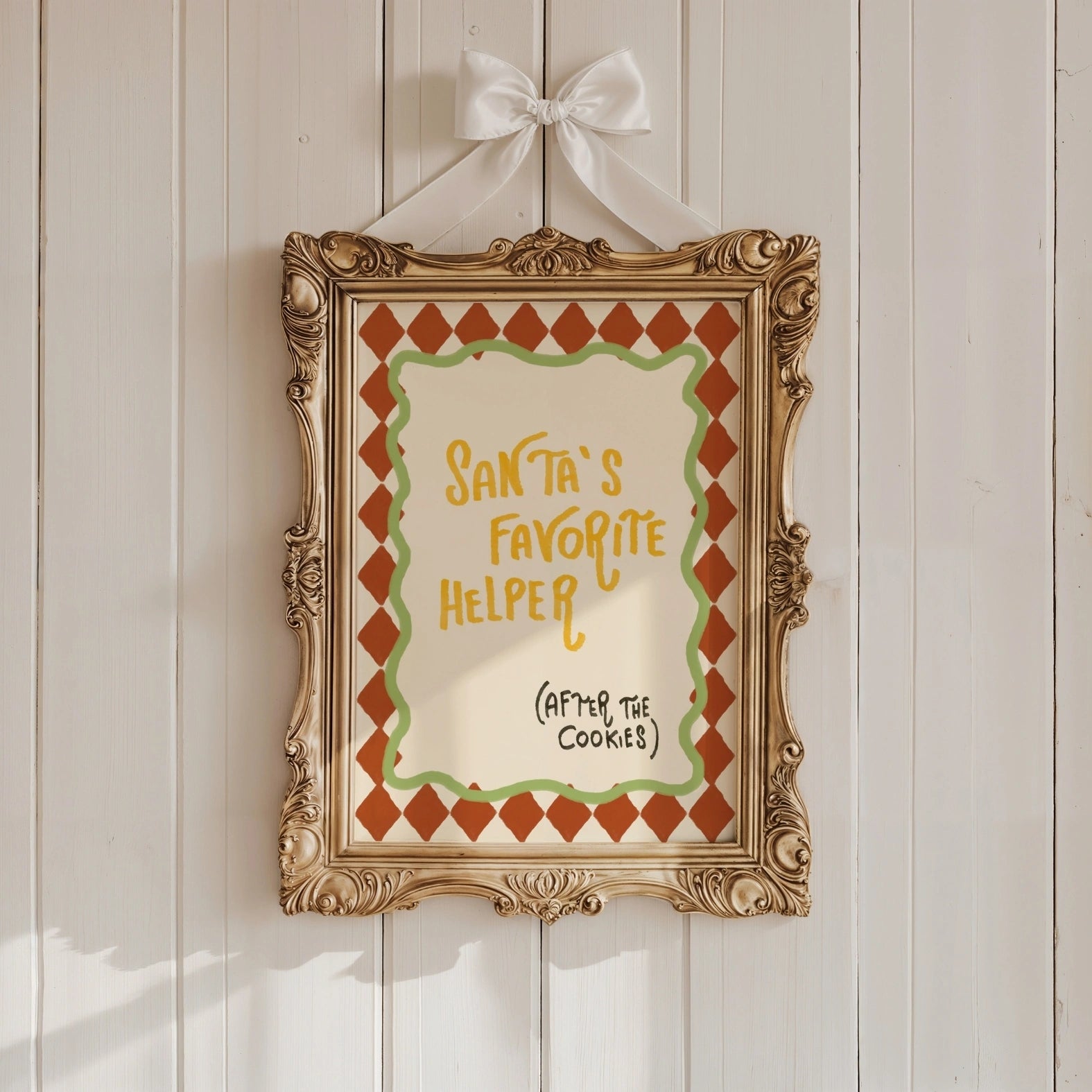 Santa’s Favorite Helper Christmas Print