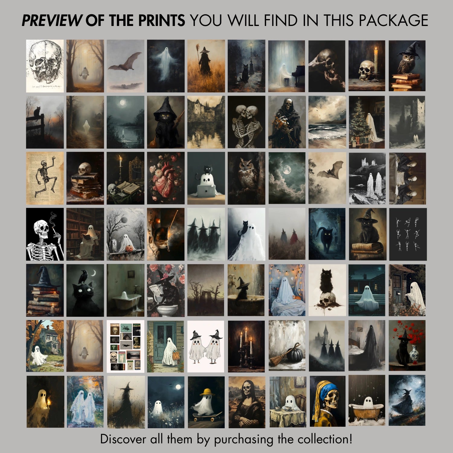 Halloween Wall Art Bundle, 1370+ Prints