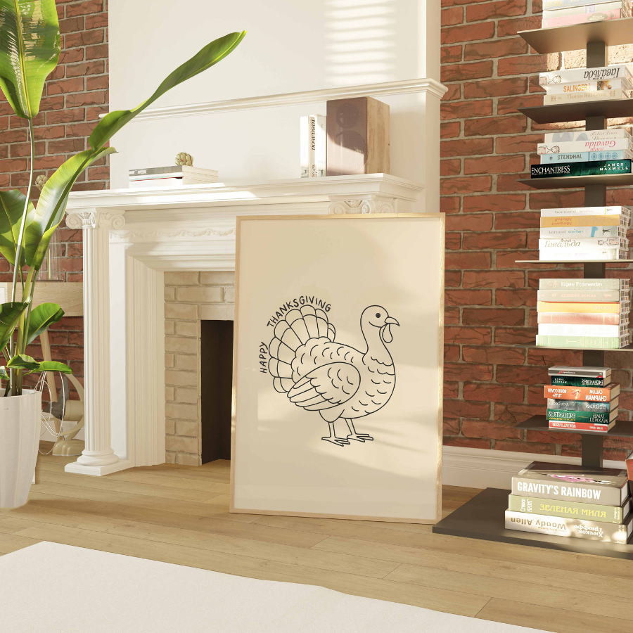 Thanksgiving Turkey Wall Art – Fall Harvest Decor