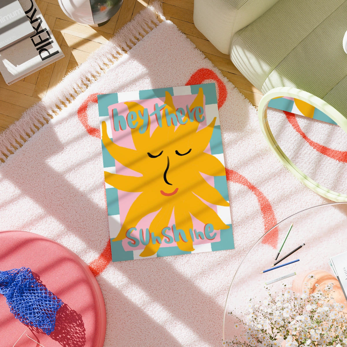 Hey There Sunshine Wandbild – Sommerlicher Küstendruck