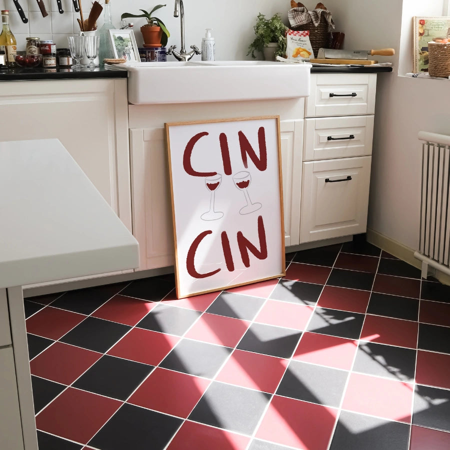 Cin Cin Kitchen Print – Italian Wine Wall Art