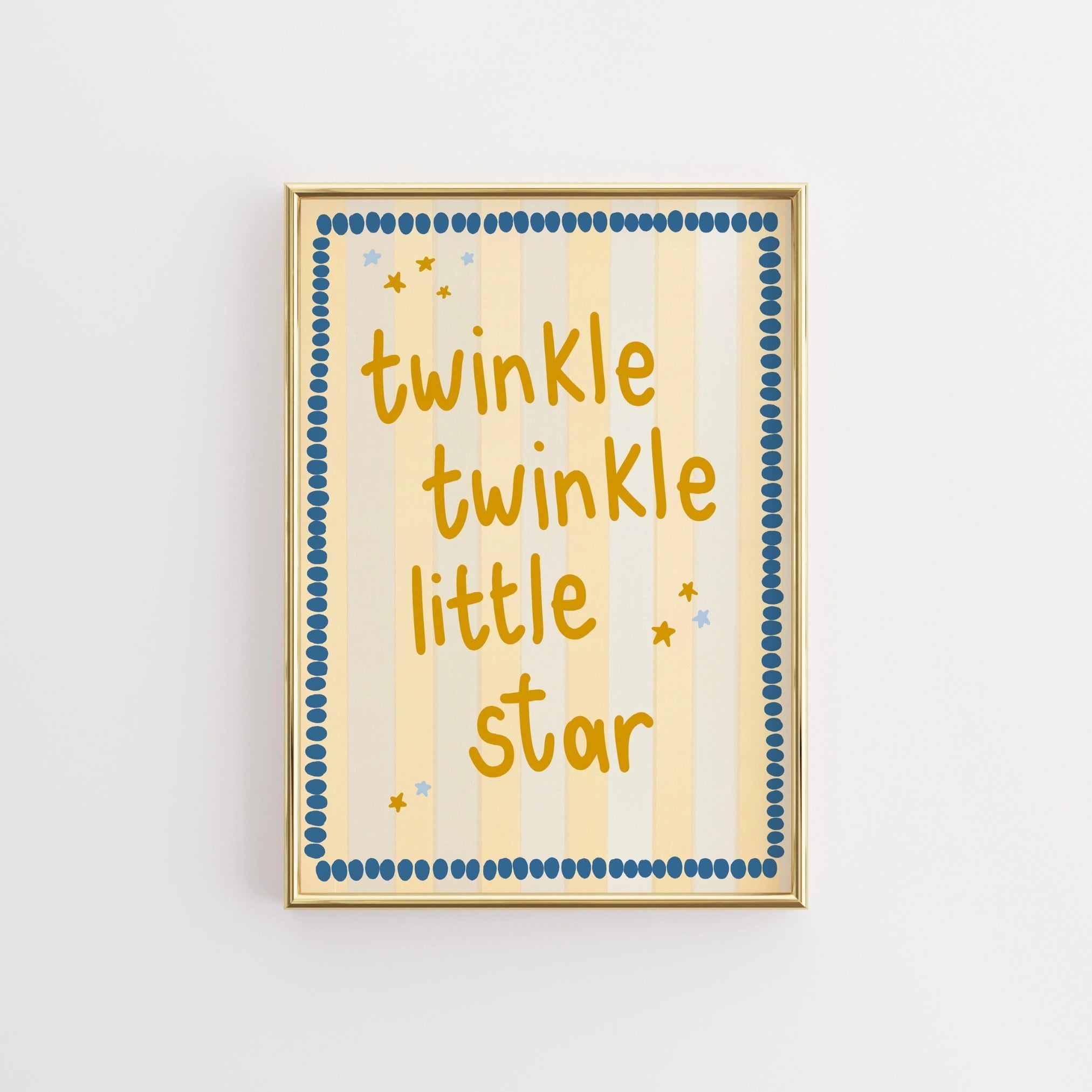 Twinkle Twinkle Little Star Wall Art – Baby Nursery Quote Print