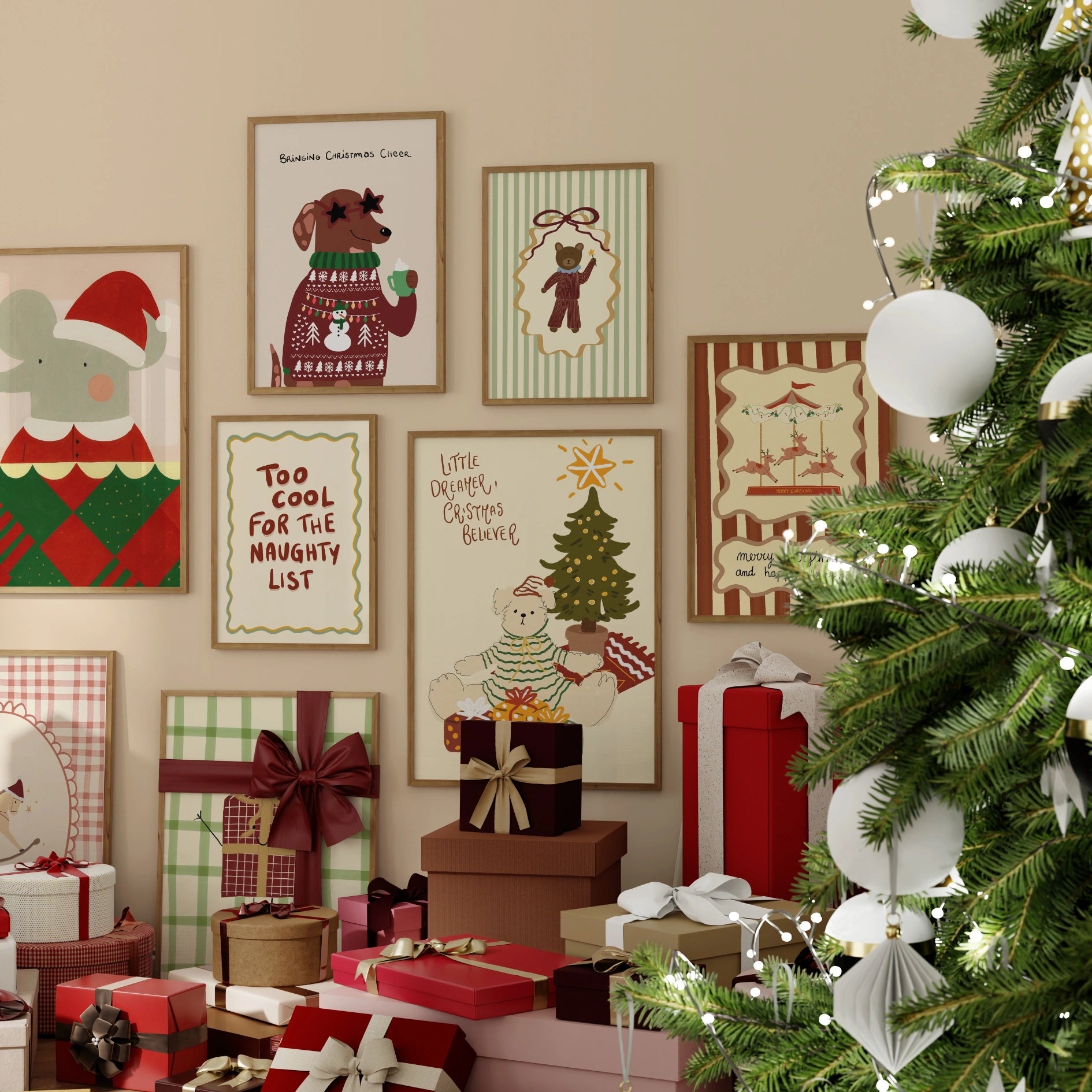 Handmade Christmas Nursery, 60 prints
