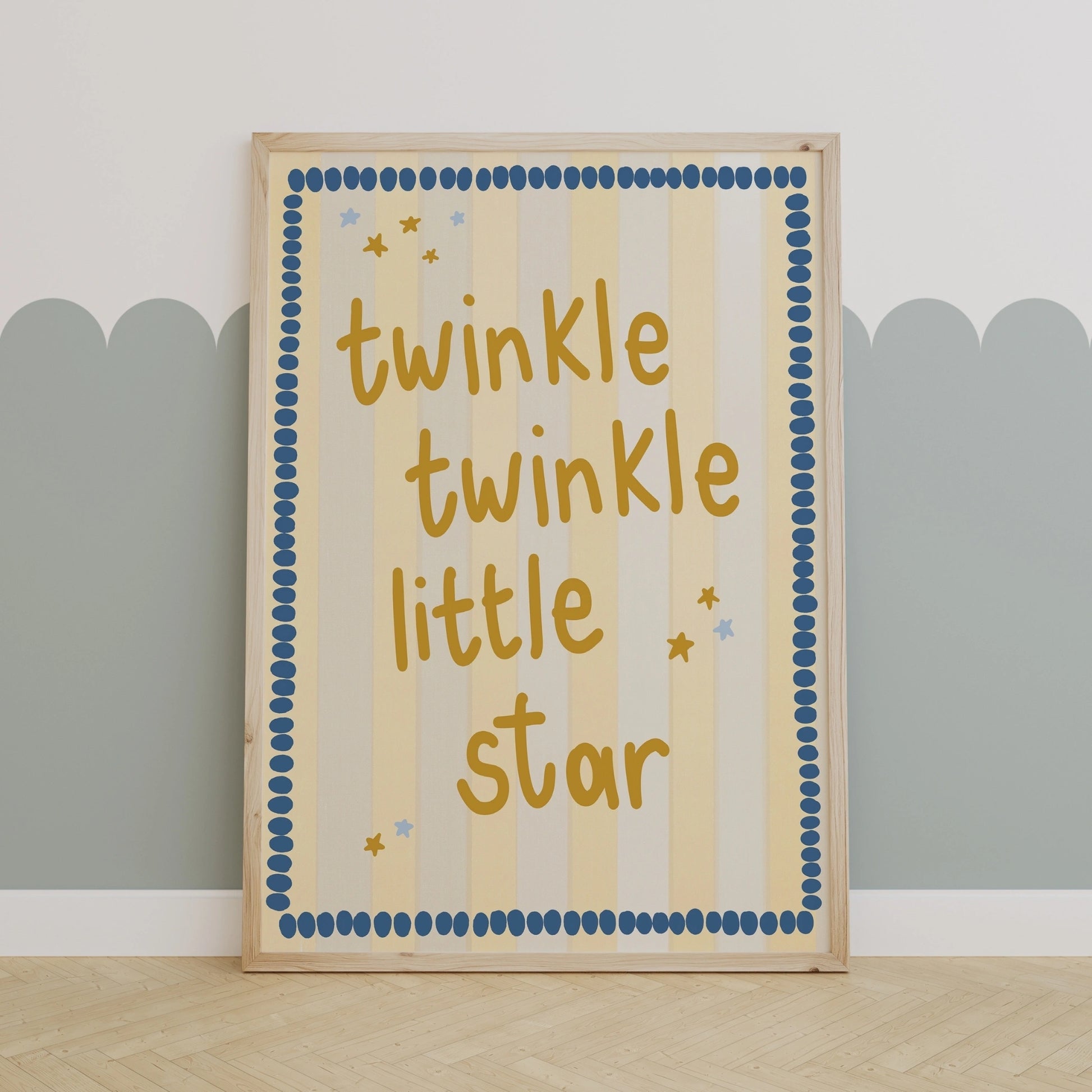 Twinkle Twinkle Little Star Wall Art – Baby Nursery Quote Print