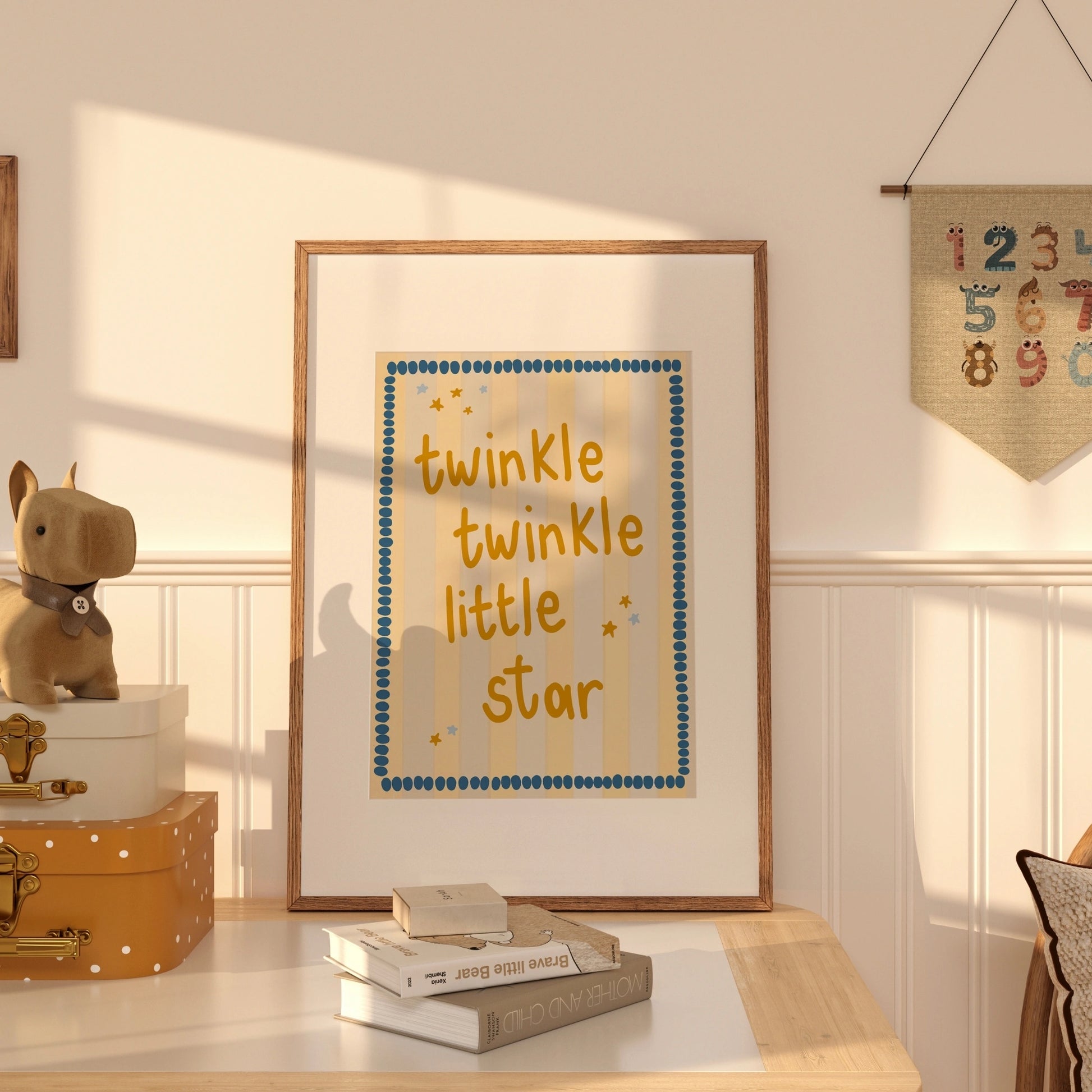Twinkle Twinkle Little Star Wall Art – Baby Nursery Quote Print
